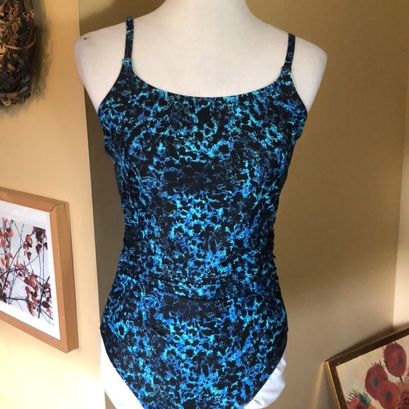 SPEEDO Size 10 Classic Swimsuit Animal-print  Light Pad Cup Fully Lined $89 NEW - Picture 8 of 11